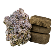 10 g de Bubblegum 25% THCA y 10 g de Cali Cream 50% THCA juntos en un pack de Herbz