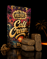 Herbz Cali Cream 10g emballage med tropisk design