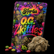 O.G. Zkittles hybrid topskud med tæt struktur og hvidt resinlag