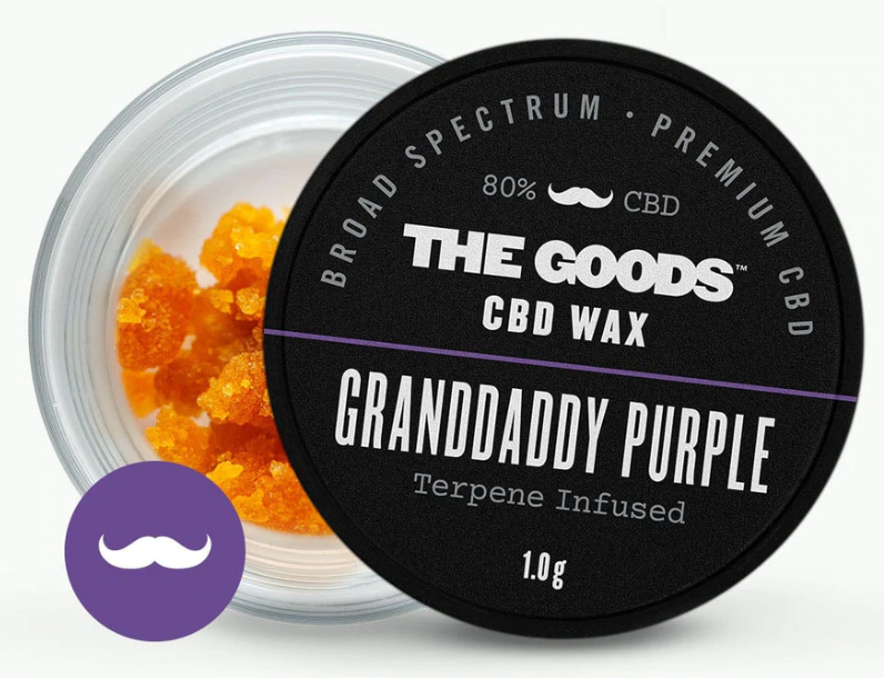 granddaddy purple wax bredspektret CBD koncentrat